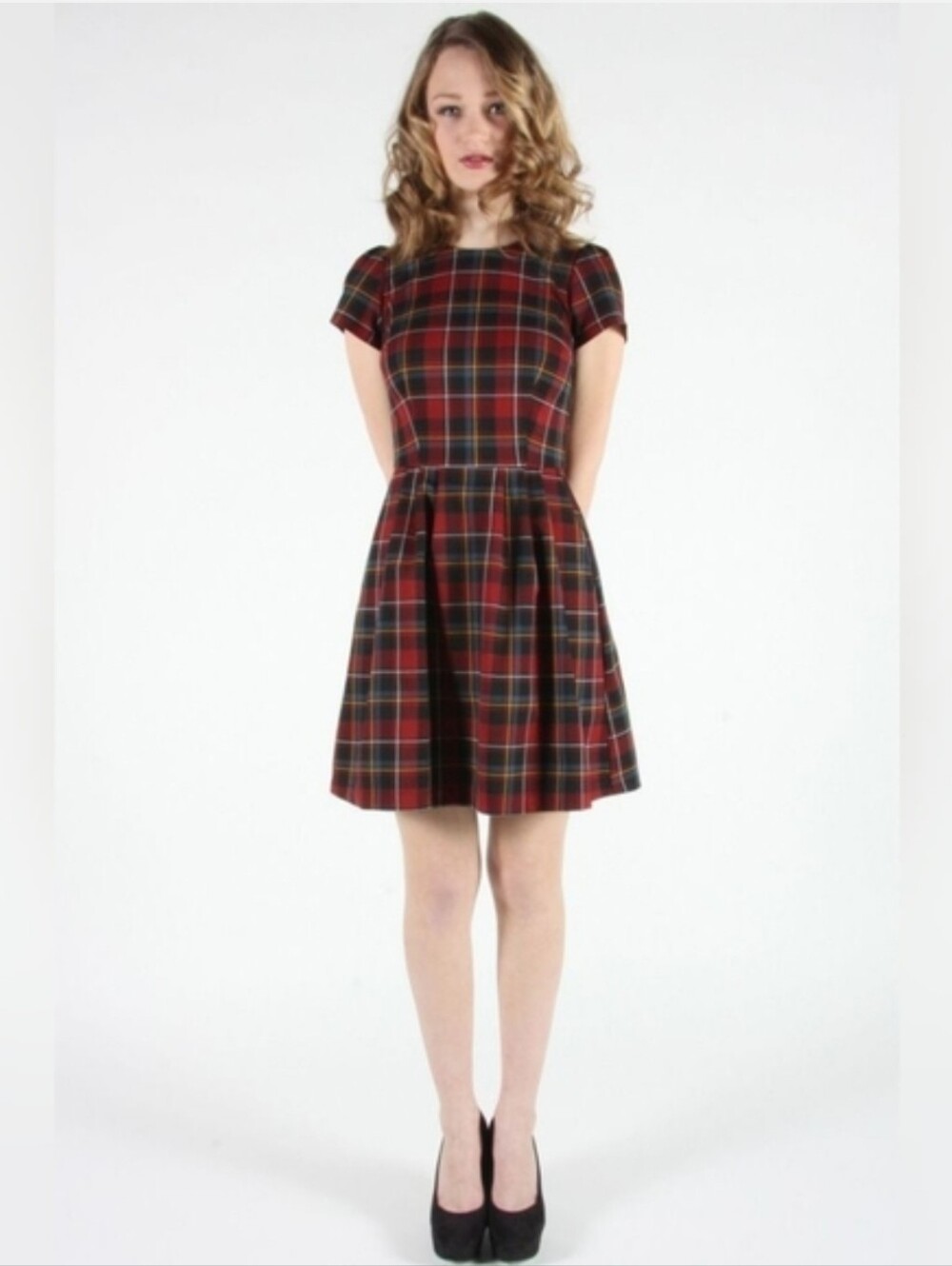 Birds Of North America Plaid Woodnymph Dress